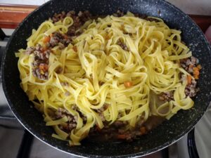 tagliatelle in padella