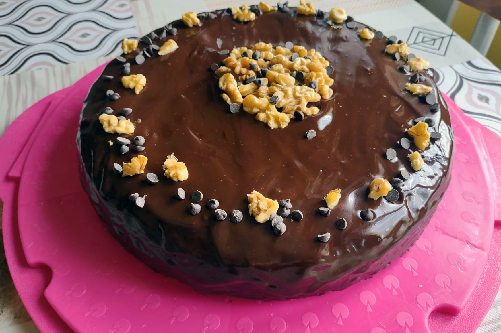 Torta cioccolato e noci