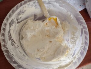 Composto di panna e mascarpone